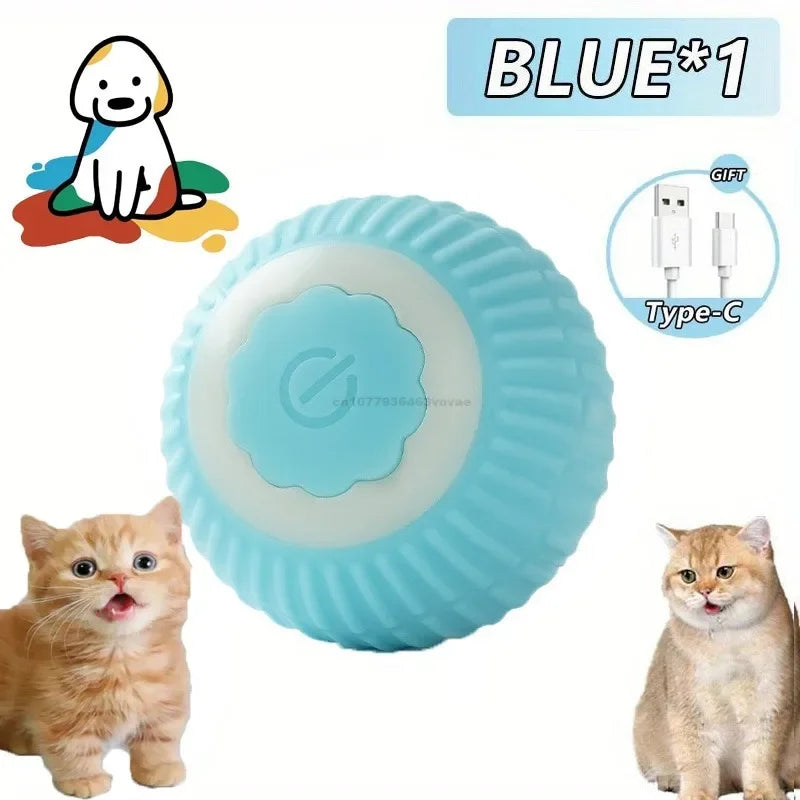 Cat Toys Interactive Ball Cat Accessories Interactive Cat Ball Kitten CatBall Toys Electronic Automatic Rolling Magic Ball