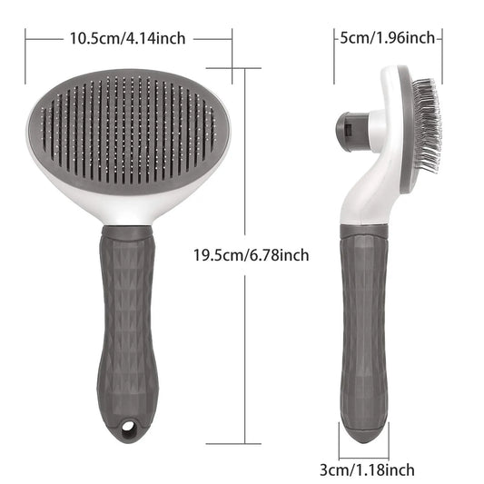 Pet Hair Removal Brush Dog Hair Comb Stainless Steel Automatic Hair Fading Cat Comb Pet Cleaning Grooming Supplies