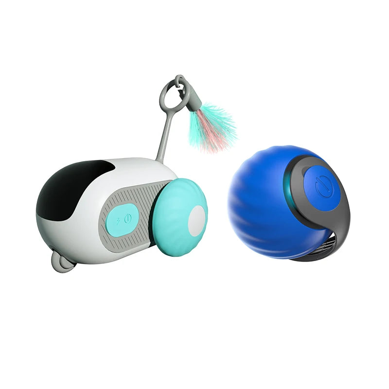 Smart Cat Toy 2 Modes Automatic Moving Remote Controlled Toy Car for Cats Dogs Interactive Playing Kitten Training Pet Supplies