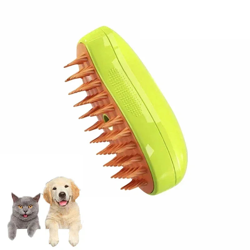 New pet spray massage comb cat and dog one-click spray anti-skies comb bath brush remove floating hair pet comb