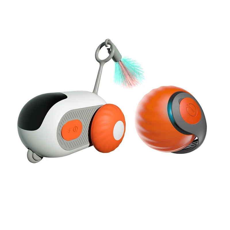 Smart Cat Toy 2 Modes Automatic Moving Remote Controlled Toy Car for Cats Dogs Interactive Playing Kitten Training Pet Supplies